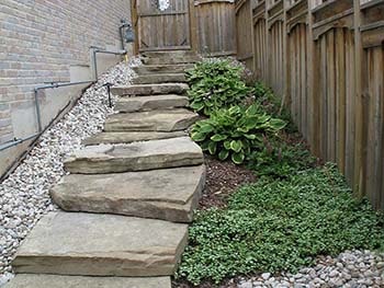 backyard steps
