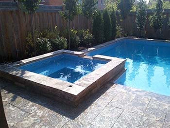 hot tub and pool